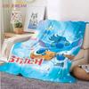 Steek Stekensteek Plaid Deken Bank Quilt Cover Reis Beddengoed Outlet Plaid Flanellen Deken Sprei