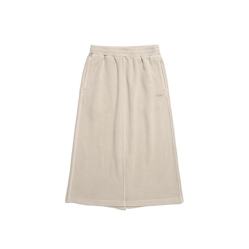 nau W Garment-Dyed Sweatskirt 2 Light Beige