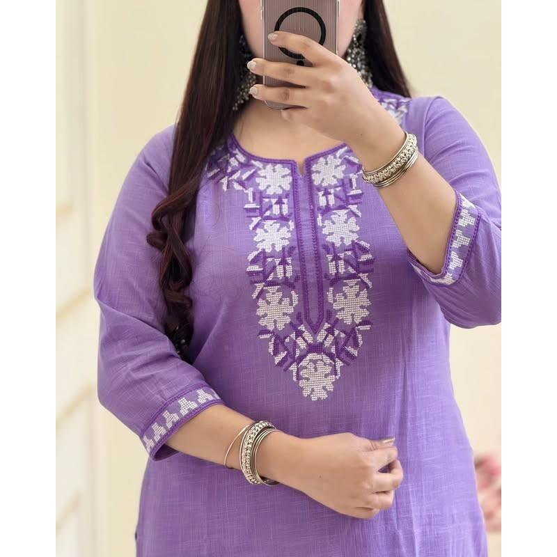 Indian Designer Salwar Kameez  Set Women Party Wear Tunic Kurti Pant Dupatta Set 2383