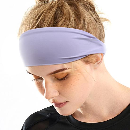 Sports Headband Sweat-Proof Elastic Hair Band Soft Lightweight Headband for Women Men Fitness Yoga Running Workout