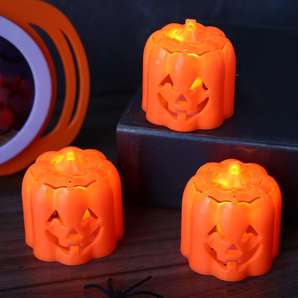 Halloween Pumpkin Ghost Lamp: Night Light & Horror Atmosphere Decor