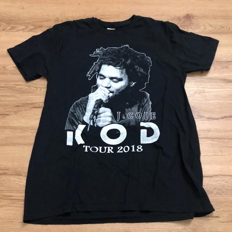 J Cole KOD Tour 2018 with Young Thug Jaden Smith T-Shirt. Size Medium S