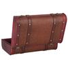 Antique Suitcase Portable Wooden Storage Chest Collection Ornaments Photography Props