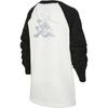 Nike Dri-Fit Athletics Comfortable Soft Loose Round Neck Quick-Dry Long Sleeve T-Shirt Kids Tops Sail-White Black HQ4742133
