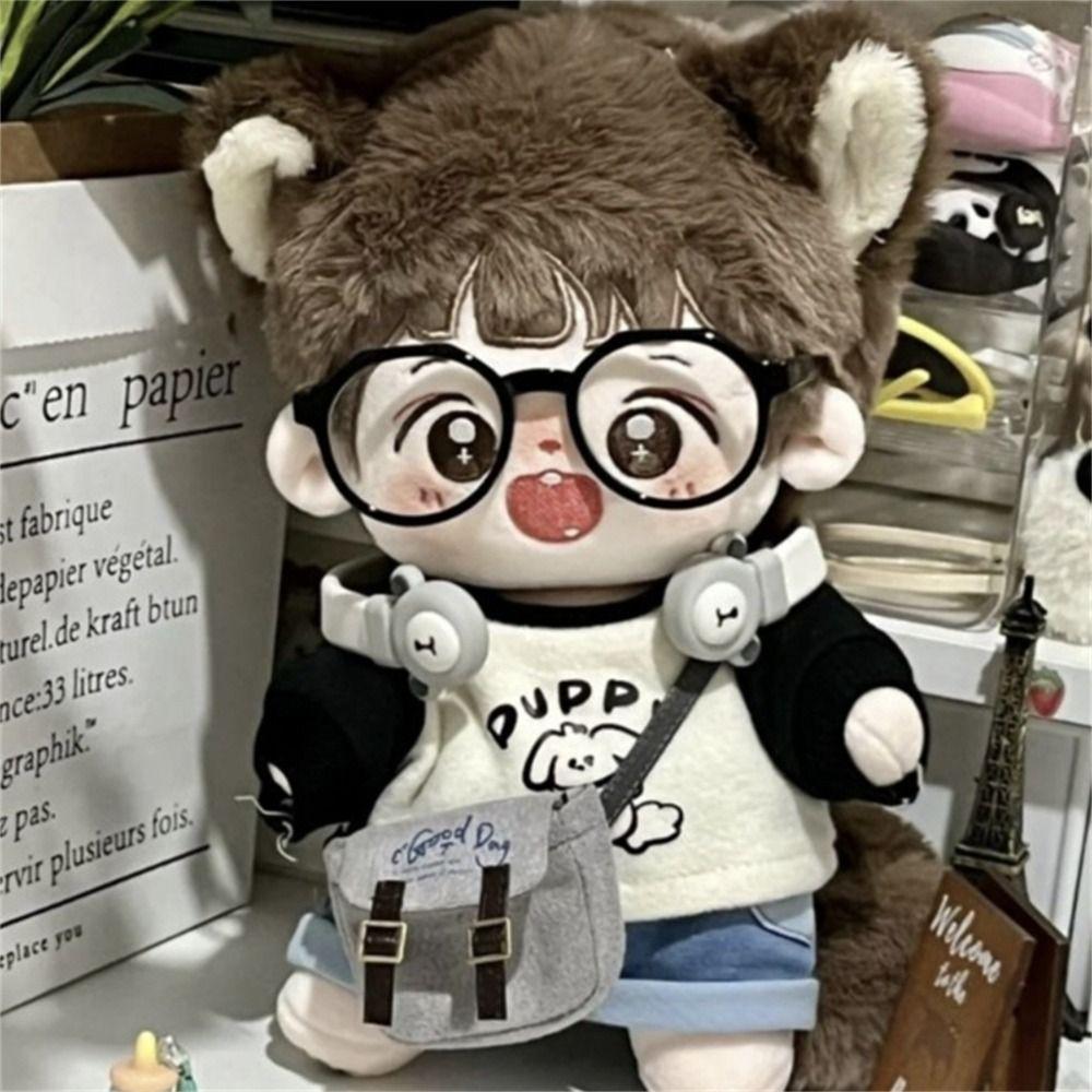 Plastic Transparent Plastic Glasses Transparent Doll Mini Glasses Doll Ornament