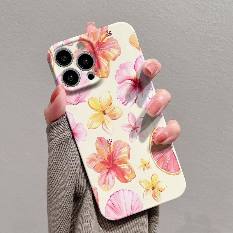 Luxury Clmj Swag Pink Flower Glossy Film Hard PC Phone Case for Google Pixel 7 7a 8 8a 9 9a Pro XL 5G