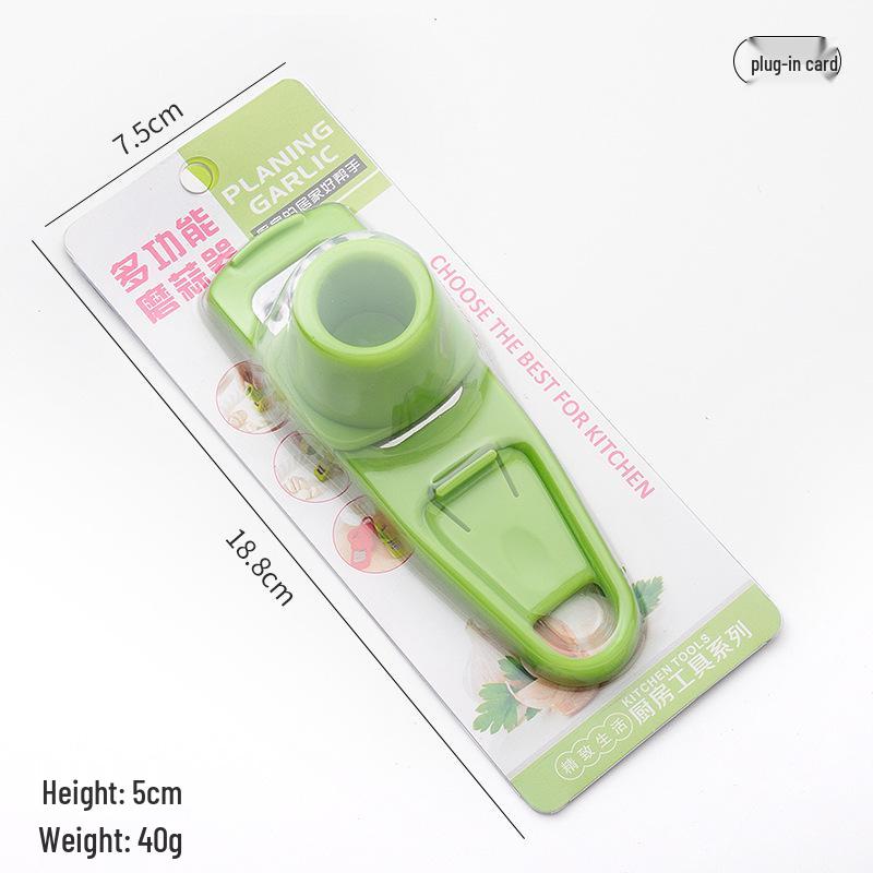 Stainless Steel Manual Garlic Press & Chopper - Kitchen Tool