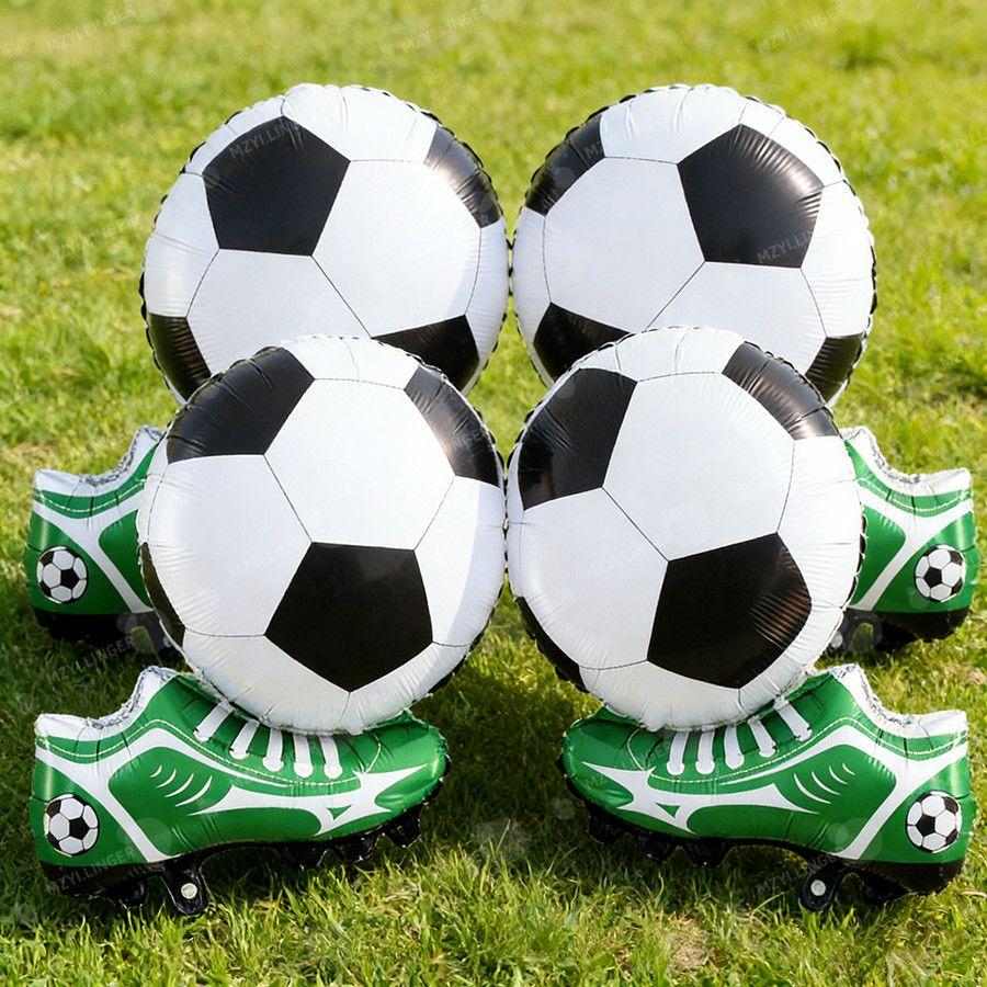 Aluminum Foil Balloon Set for Soccer Party Decorations