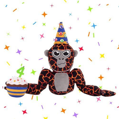 New Gorilla Tag Plush Gorilla Plush Plush Toy New Game Peripheral Doll коричневый