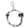 Stylish Anti-Fall Pearl Phone Chain: Short, Single Buckle Durable Wrist Strap with Heart Charm