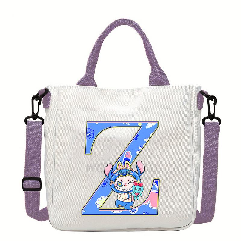 

Trendy Women s Shoulder Bag Large Capacity Cartoon 26 Letter Crossbody Bag Student Lightweight Simple Handbag No specification
