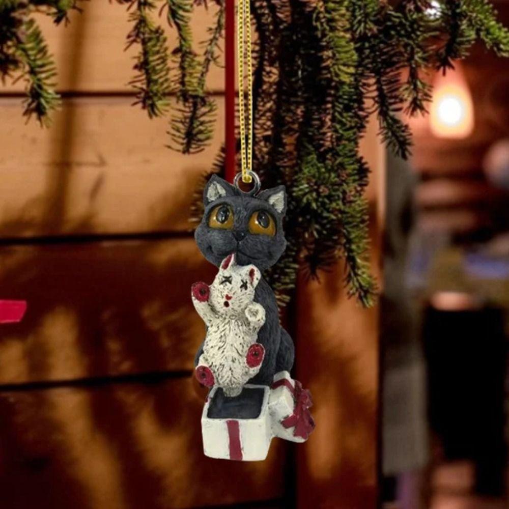 

Skull Halloween Scary Pendant Double Sided Printing Skull Hanging Ornament Christmas Tree