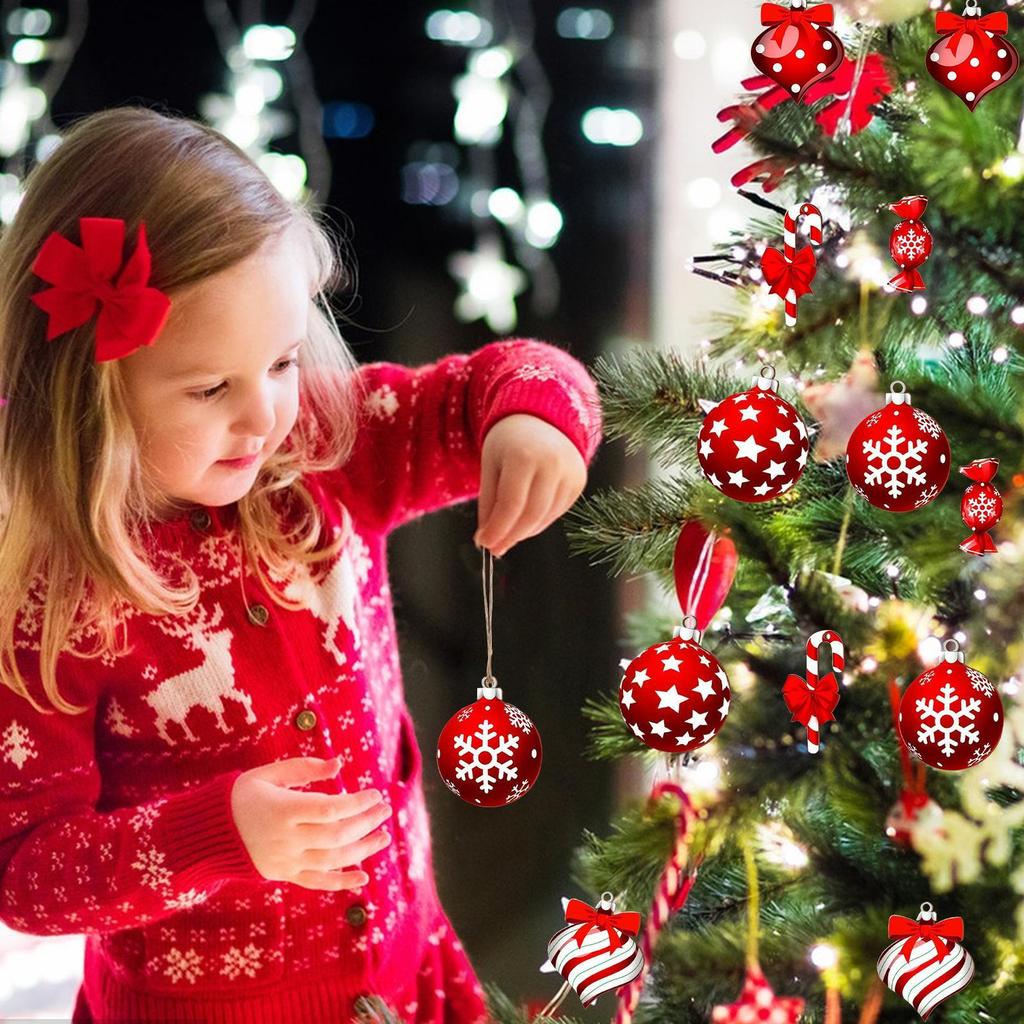 Christmas Candy Pendants Colorful Wooden Lollipop Ornaments 36 Pcs Set for Christmas Tree Decoration Home Garden Party Supplies