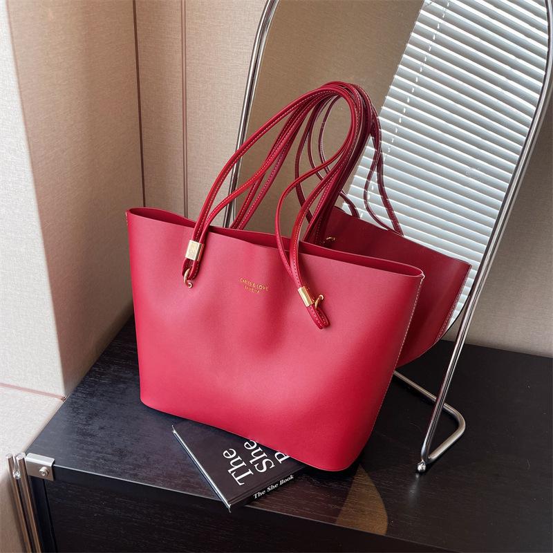 New Large-capacity Shoulder Bag, Simple and Versatile Commuter Bag, Tote Bag, Fashion Trend, Bridal Bag, Underarm Bag, Women's Bag