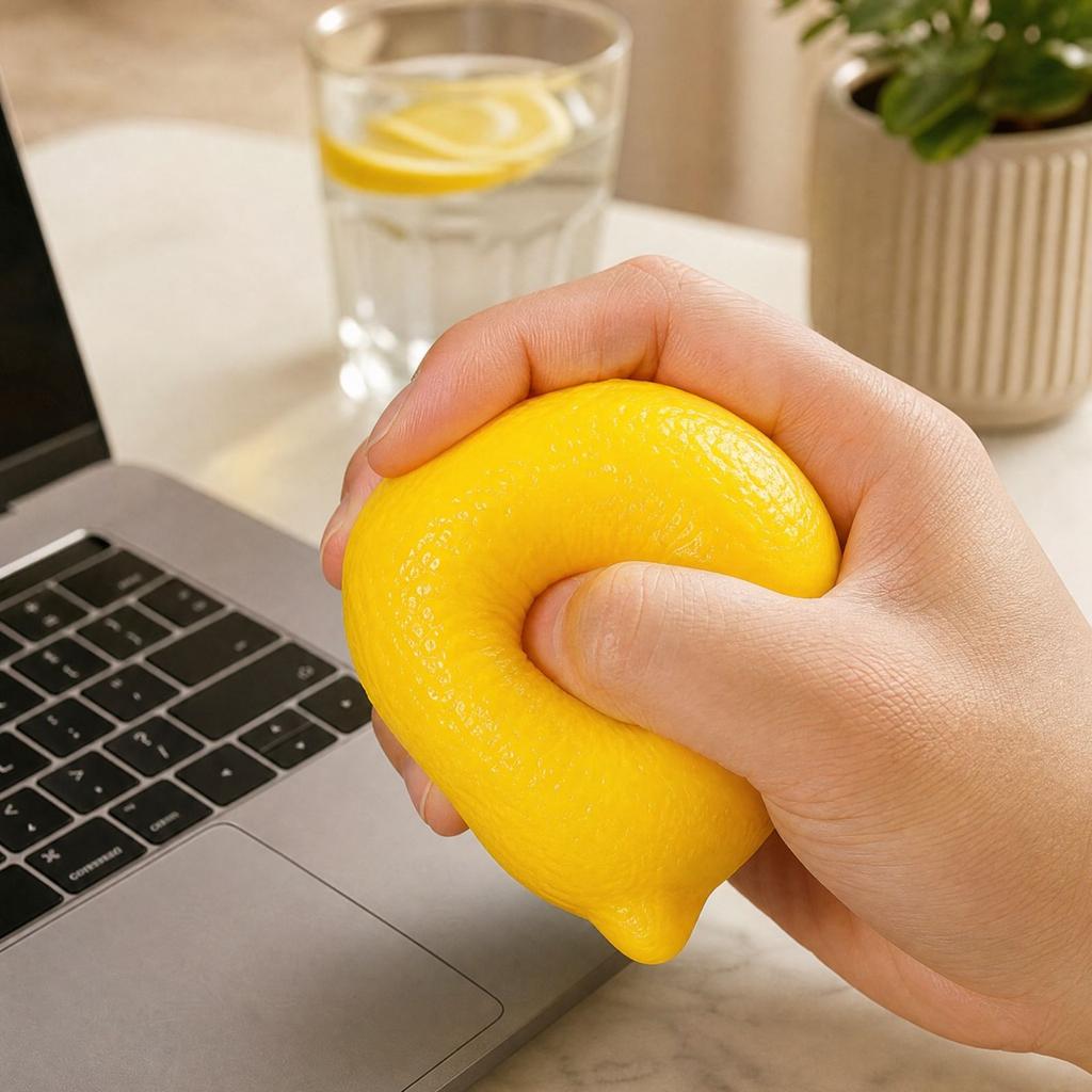 Colorfast Lemon Petroleum Toy Gift Box, Sensory Toy