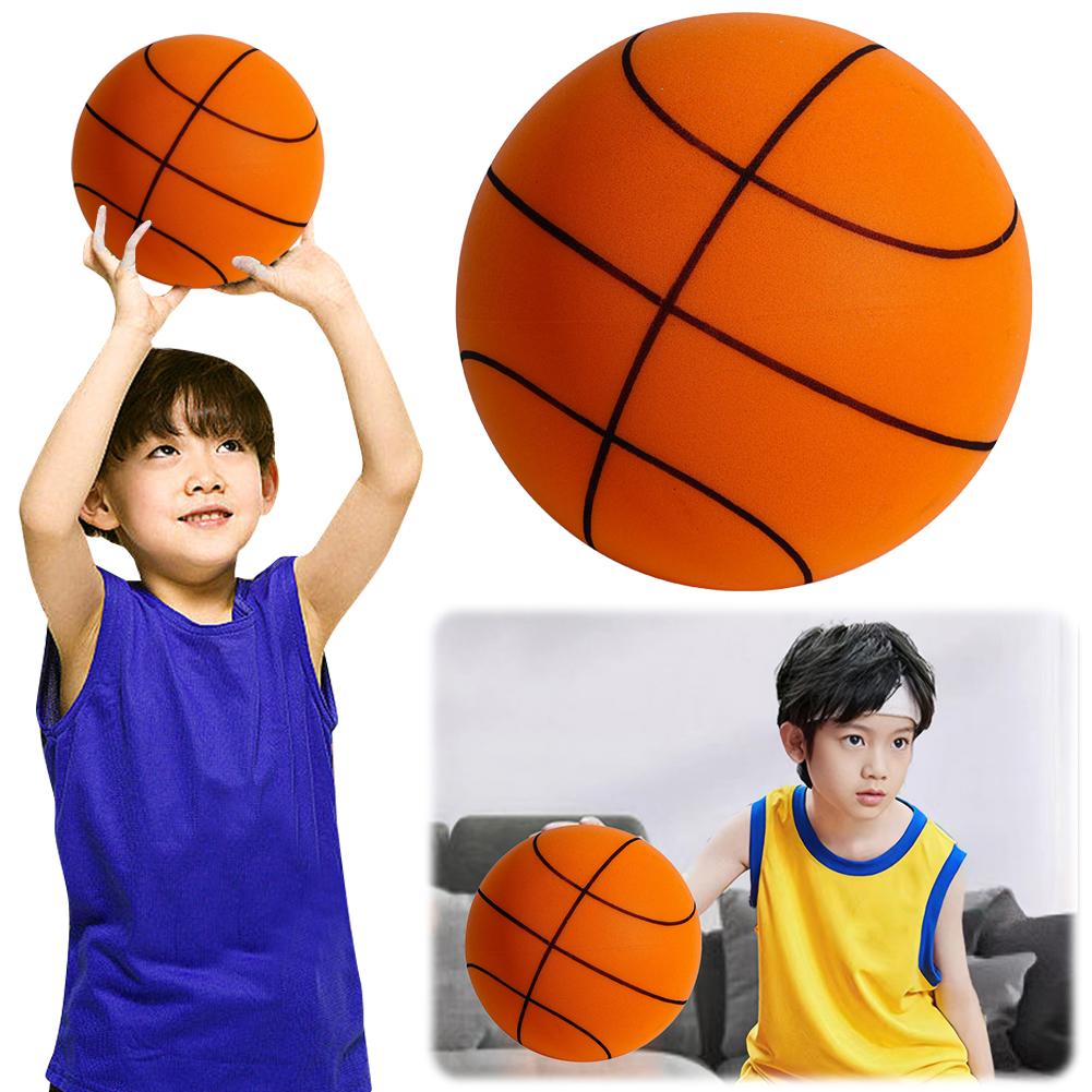 7.09 Inche Silent Basketball High-Resilience Indoor Training Ball No Noise Basketball Indoor Sports