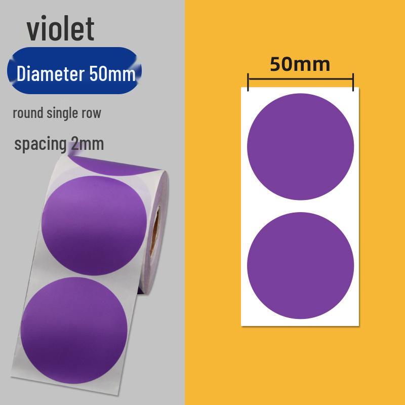 Colorful Self-Adhesive Round Dot Stickers - Writable Small Paper Labels