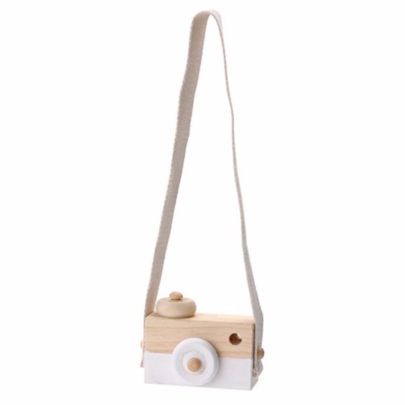 Wooden Camera Cameras Toy Children's Travel Home Decor for Children Kids Christmas Gift