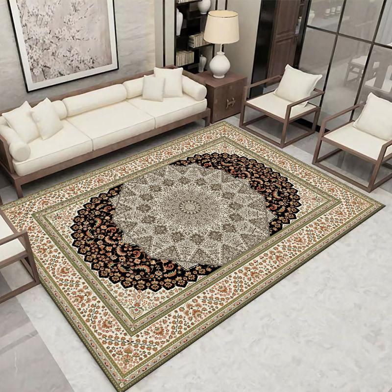 Ethnic Style Carpets Living Room Bedroom Decor Rug Non-slip Floor Mat Dining Room Lounge Carpet