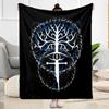 Lord Of The Rings Symbol Flannel Blanket-Soft and Suitable for Sofas,Beds,Offices,Travel,All Seasons,Great Gift for Holidays and Birthdays.