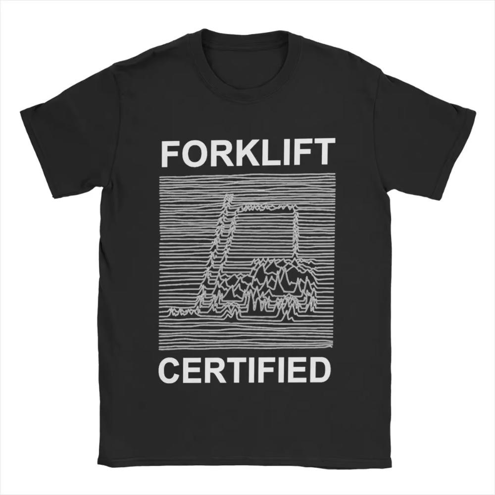 Forklift Certified Operator T Shirts for Men Pure Cotton Hipster T-Shirts O Neck Tee Shirt Short Sleeve Clothing Printed