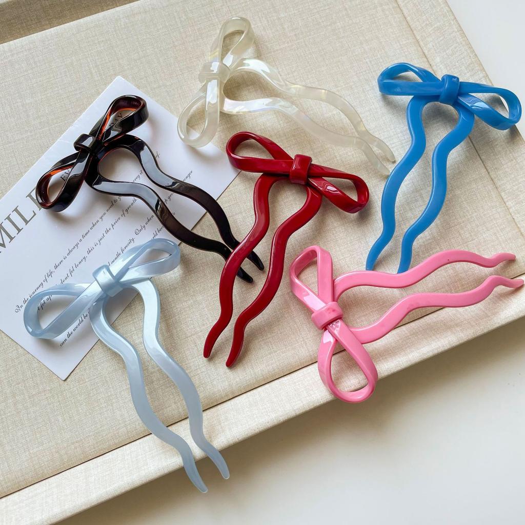 U-förmiger Bogen Haarnadel Mode Acryl Haarnadel Mode Haarspange Kamm Dutt Süße Kopfbedeckung Damen Frisur Mädchen Haaraccessoires