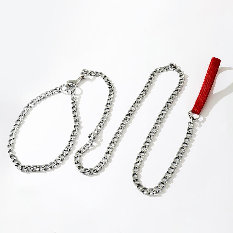 

Взрывозащищенный ошейник для собак средних и крупных пород золотистый ретривер большая собака телескопическая железная цепь поводок для собак цепь P цепь для домашних собак No. 1