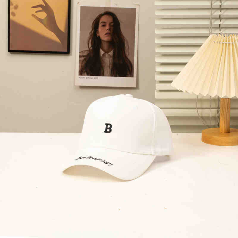 B standard hard top head circumference adjustable baseball hat men's summer face small new women's cap
