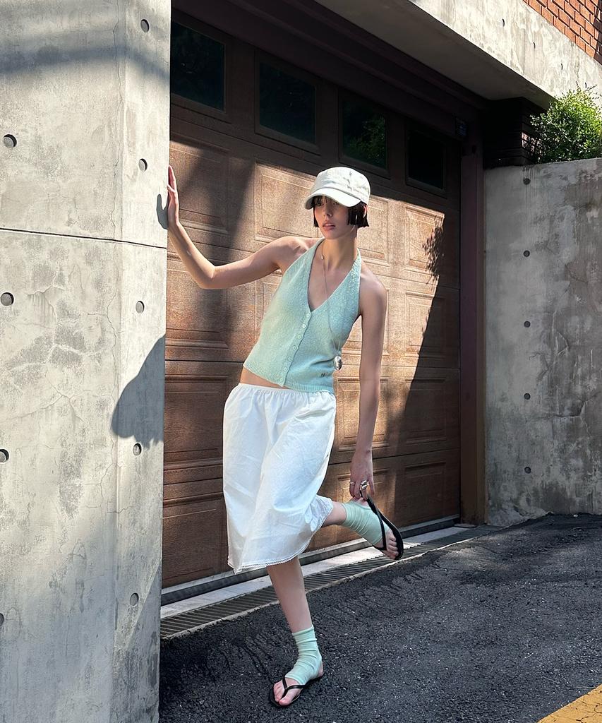 PLAC WOMEN Halterneck Knit Top Mint