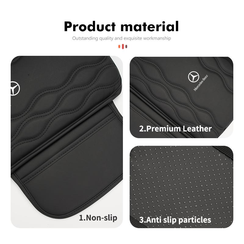 CEV5 Car Center Armrest Box Cushion Console Mat Armrest Storage Pad For Benz AMG A C E S G Class W201 W210 W108 W204 W205 W203