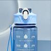 Bouteille d'eau de sport portable 750 ml avec paille et sangle de transport. Bouteille de sport anti-fuite. Ouverture en un clic pour l'entraînement physique.