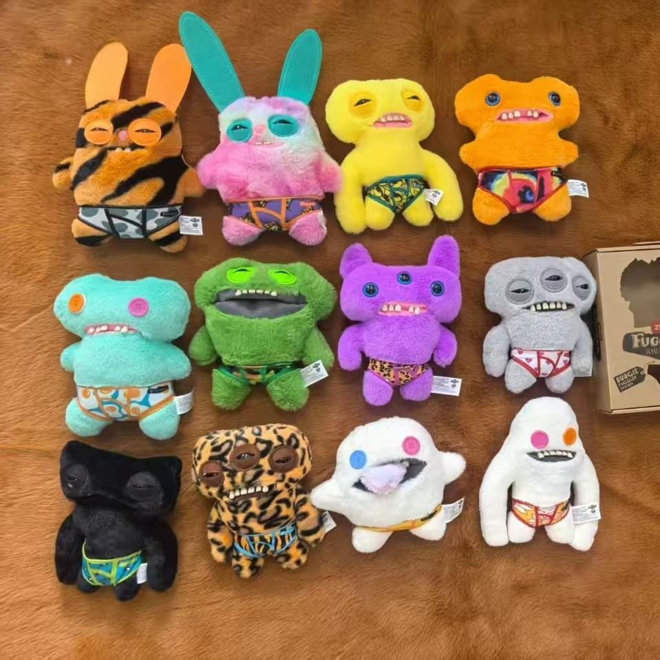 Ugly Cute Monster Plush Toy Funny Teeth Doll Creative Keychain Pendant Desktop Ornament Gift