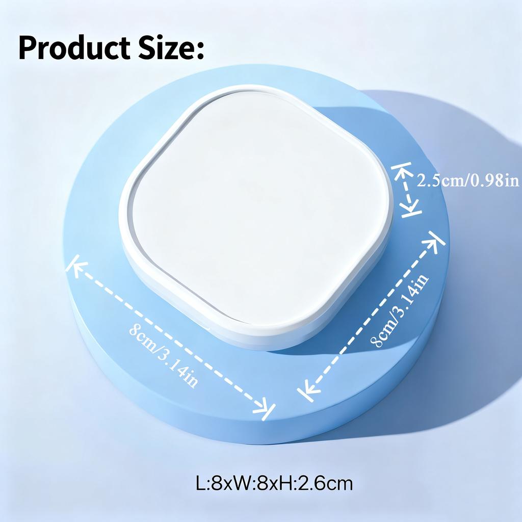 Portable Orthodontic Retainer Case with Mirror Multi-Functional Denture Storage Box Trendy Oral Care Gadget for Adults