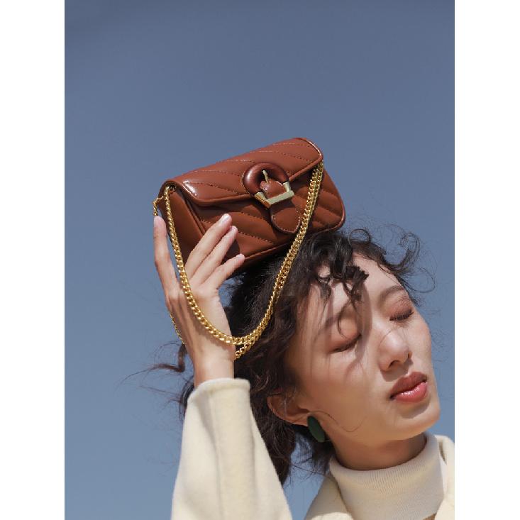 French-style niche luxury 2024 new trendy embroidered chain women's bag, high-end mini handbag, shoulder and crossbody bag