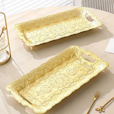 Fruit Plate Serving Tray for Party Unbreakable Fruit Platter Snacks Dessert Reusable Tray Christmas Restaurant Decor
