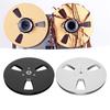 C-Convenient-7 Inch Empty Tape Reel 1/4 Empty Tape Reel 3 Holes Wind Resistance Holes Open Reel Sound Takeup Reel For Recording