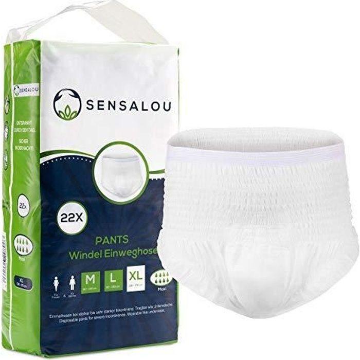 Culotte d'incontinence - Sensalou - Taille XL - 22 pièces - Absorption jusqu'à 3000ml - Mixte