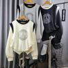 C S In The Room blaCk Label Lower letterIng CubiC Slit wIng Long Sleeve Sweat 3C