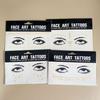 Gold Glitter Tattoo Stickers for Face Makeup Metallic Moon Stars Waterproof Temporary Freckle Tattoos for Women Eyebrow Party
