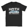 Funny Hoth Ski Resort T-Shirt for Men Round Neck Cotton T Shirt Short Sleeve Tees Gift Idea Clothing