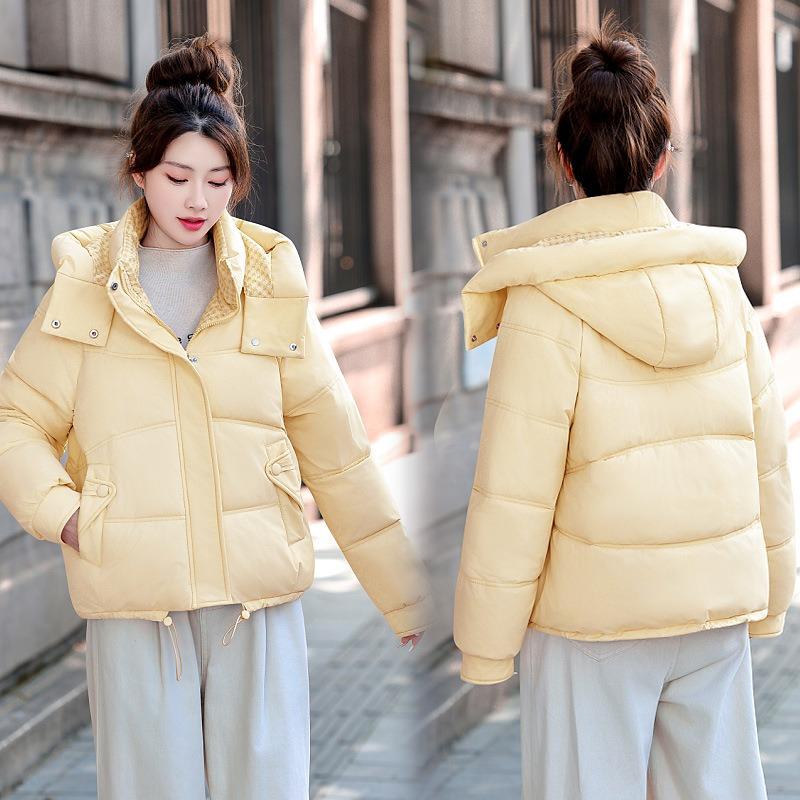 Removable hat cotton-padded clothes women's short winter new small cotton-padded clothes thickened warm fashion cotton-padded jackets