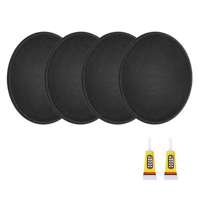 Uxcell 4Pcs Speaker Dust Outer Diameter Dome Paper Subwoofer Coil Cover Speaker Decoration Accessories with Repair Adhesive Caps, 110mm/4.33" Caps,
