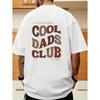 Casual Style Men'S T-Shirt Cool Dads Club Graphic Print Summer Wear Gift For Dad Back Print T-Shirt Cozy Bright Retro Vibrant Peaceful Youthful