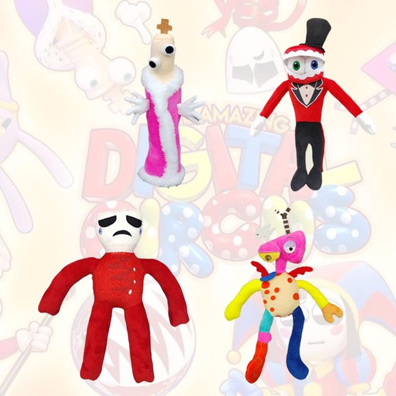 The Amazing Digital Circus Plush Toy Adorable Clown Doll Short Plush Fabric Pp Cotton Filling 23-30cm