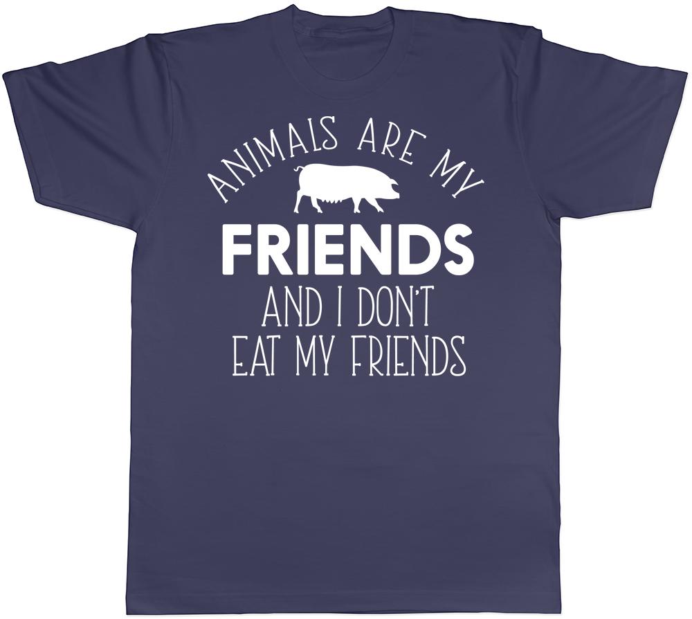 Animals are my Friends and I dont eat my Friends Vegetarian Unisex TShirt Tee