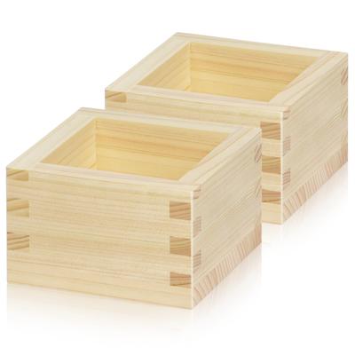 Morikuru (Morikuru) 1-go Masu (Sake Cup) - Made In Japan - Uses Tono Hinoki Brand Wood - Crafted by Artisans - 1 Go (1 Go) Masu (wooden Measuring Cup)