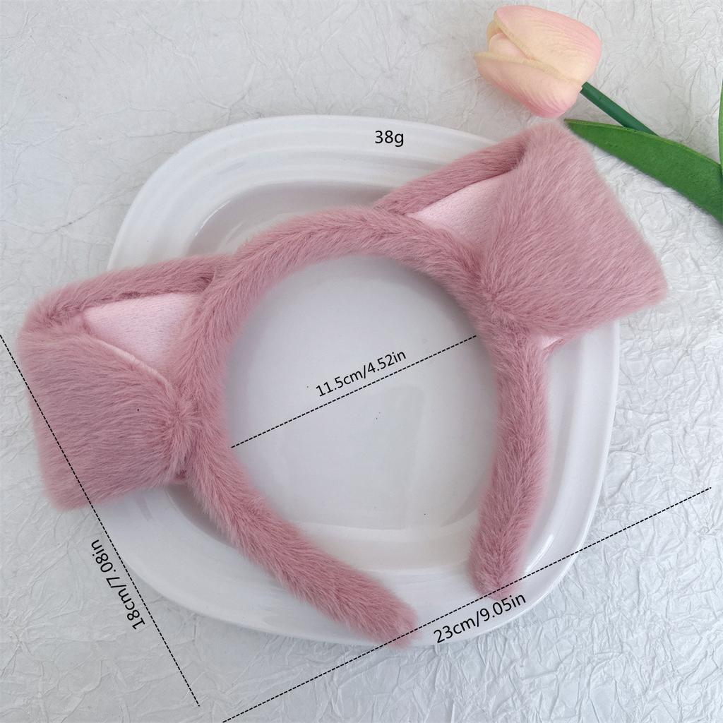 Soft Plush Dog Ears Headband Cute Cartoon Women Girls Kids Party Festival Fantastic Hair Accessories Furry Animal Ears Hairband