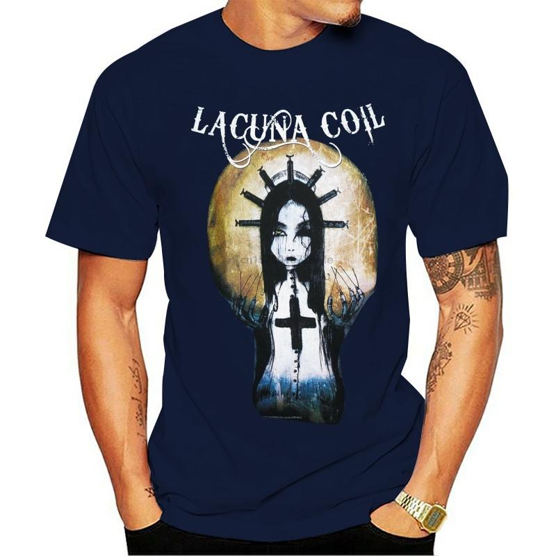 

Authentic LACUNA COIL Band Syringe Girl Fashion Funny High-Quality Printing T-shirt Casual 100%Cotton Eu Size XS-5XL Tee Shirts 4XL