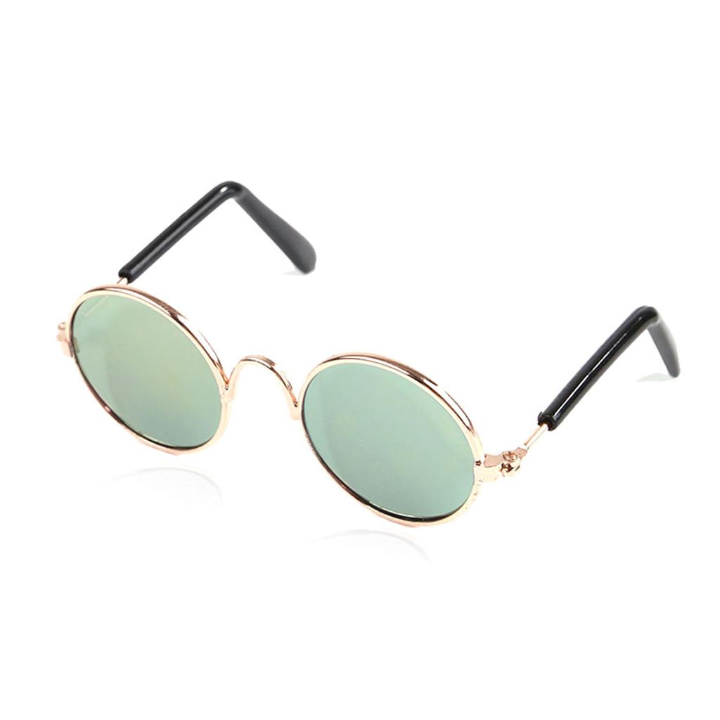 Okulary przeciwsłoneczne dla kota okulary przeciwsłoneczne dla zwierząt małe psy okulary klasyczne Retro okrągłe okulary zdjęcia rekwizyty akcesoria do kostiumów Cosplays