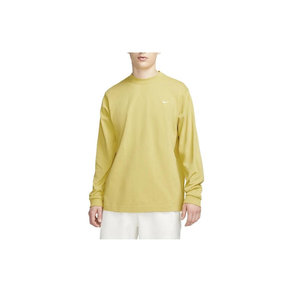 Nike Solo Swoosh Crew Neck Sweatshirt Men Tops Gold DX0885-700